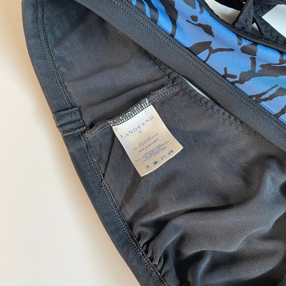 LL Bean Ladies Swimwear Bathing Suit 2 Piece 2 BeanSport Athletic Fit Size 10 12 - Picture 5 of 12